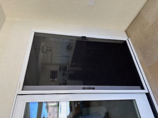 Patio screen door — after repair