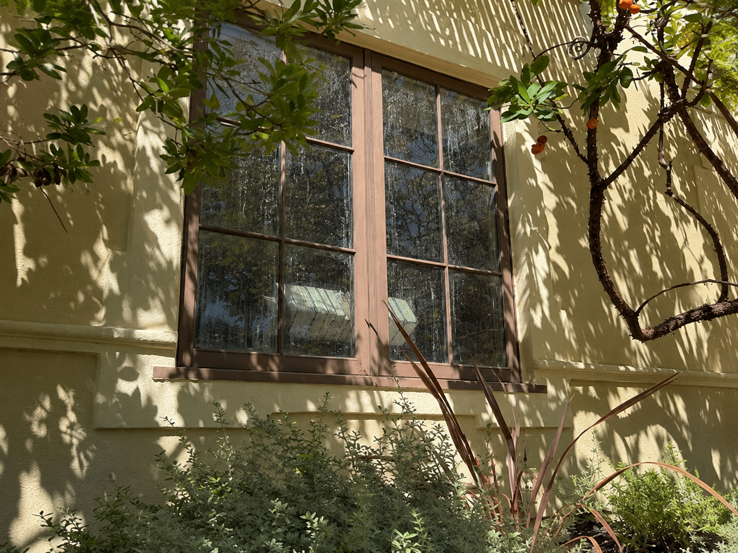 Before window cleaning