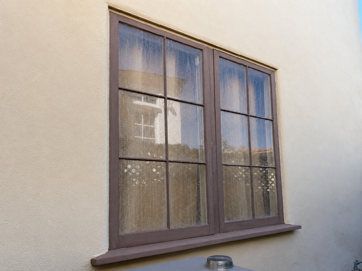 Before window cleaning