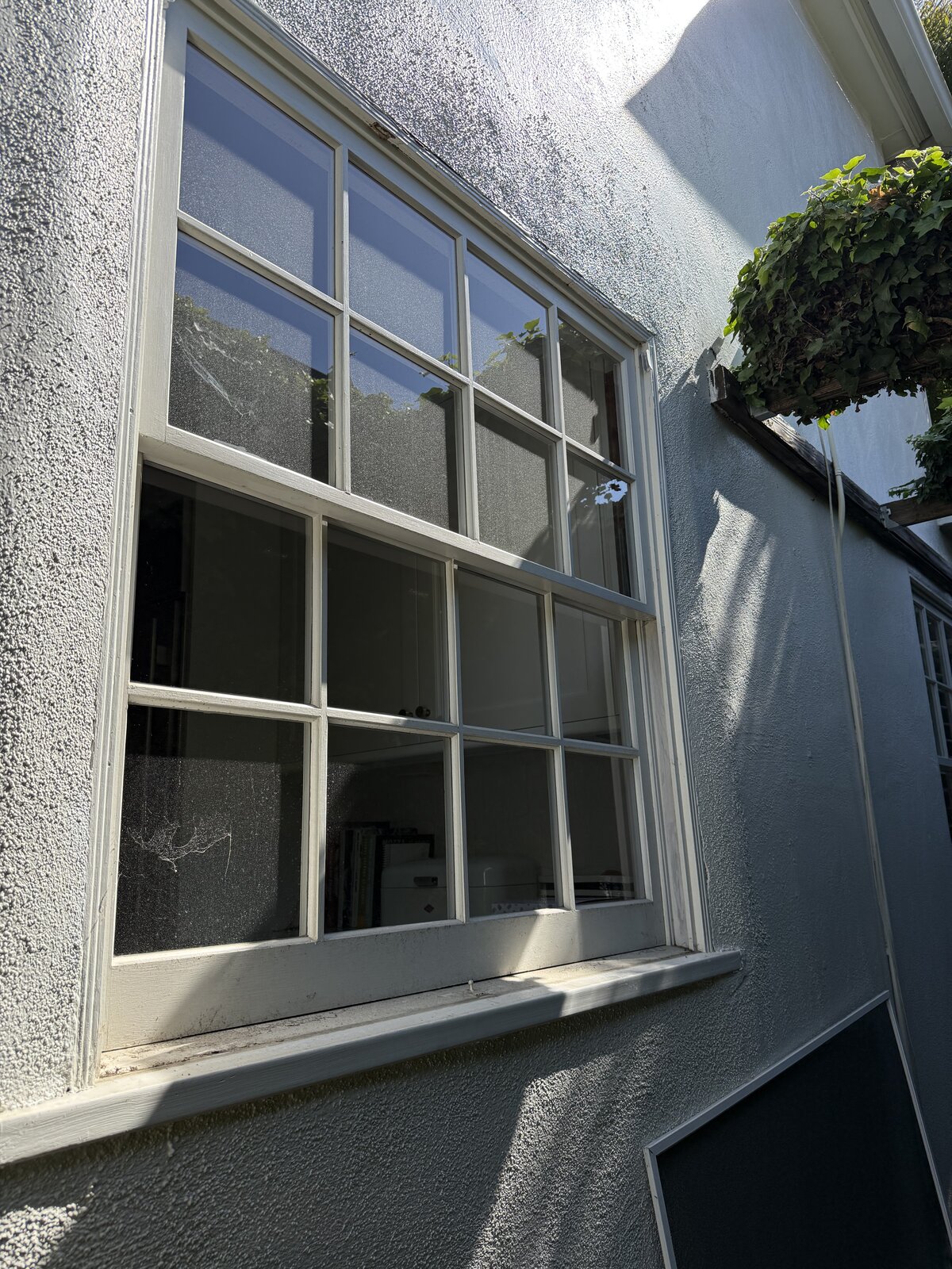 Before window cleaning