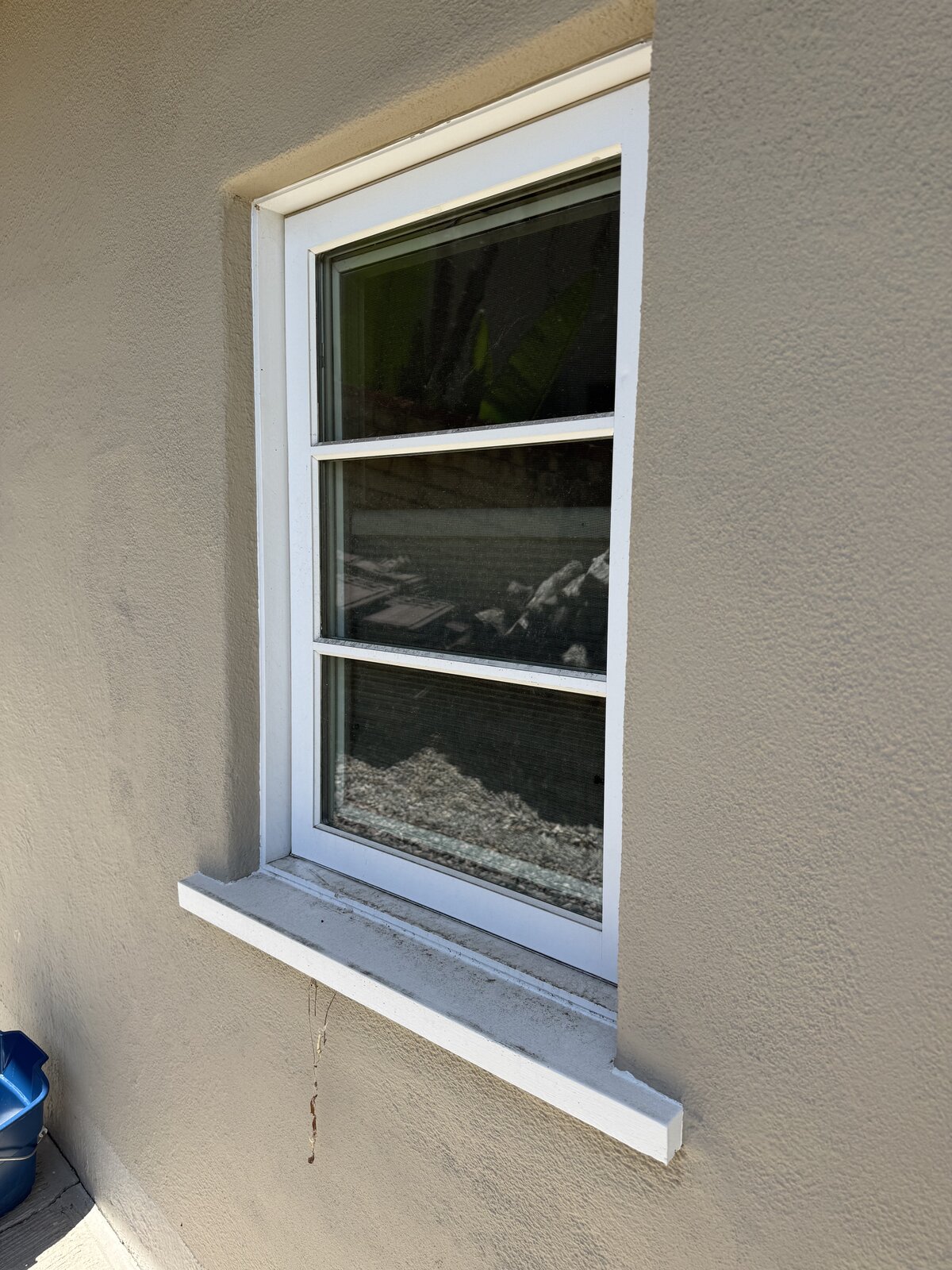 Before window cleaning